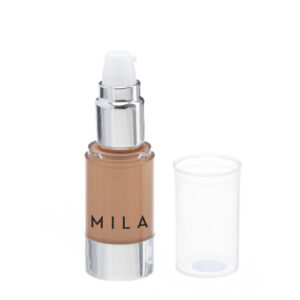MILA BASE LÍQUIDA EFECTO POLVO 1860-02 DORADO 20 gr