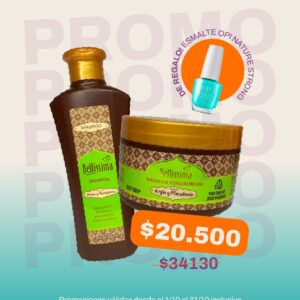 PROMO! BELLISSIMA ARGAN COMBO SH+MASC+OPI NATURE