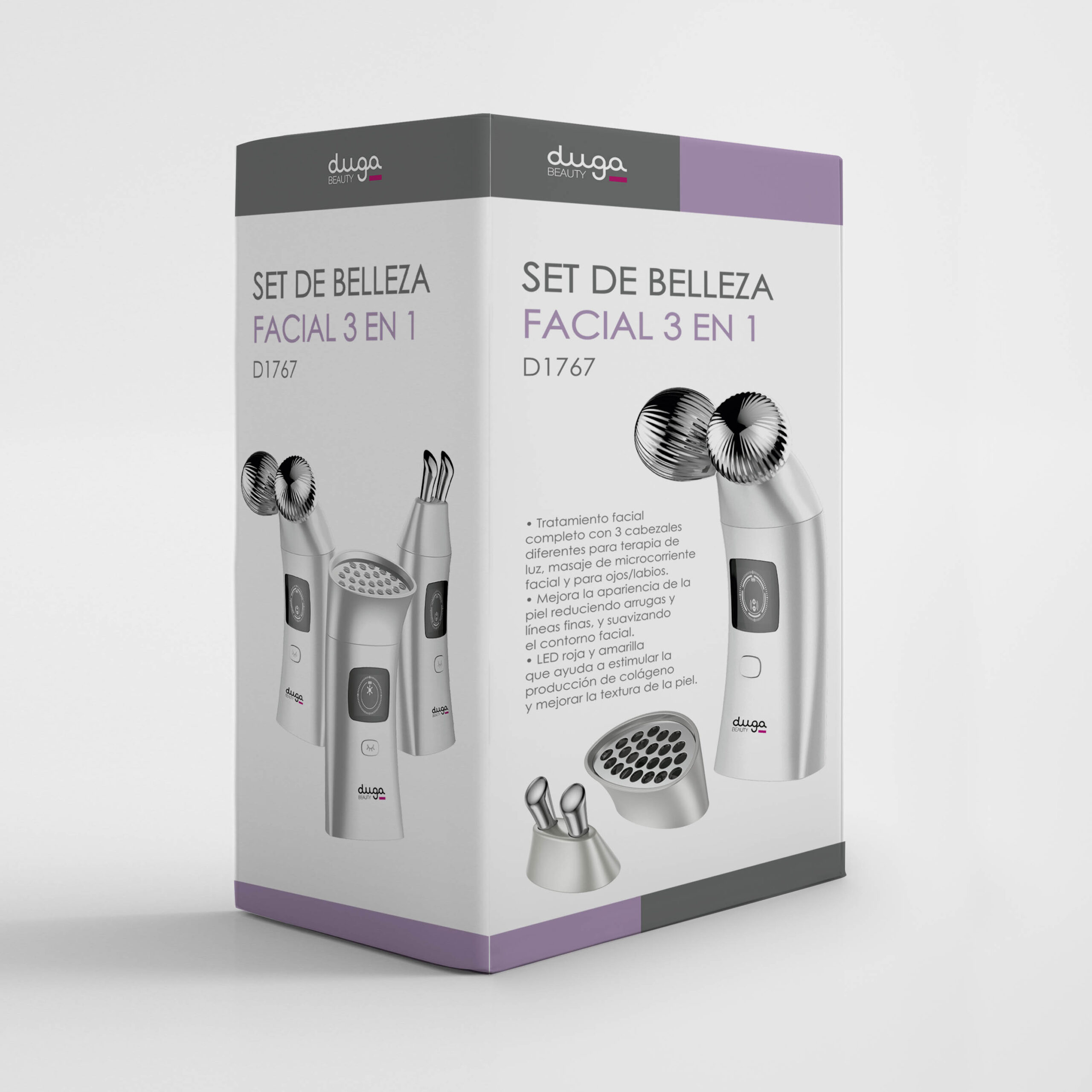 DUGA SET BELLEZA FACIAL 3 EN 1 D1767 - Imagen 5