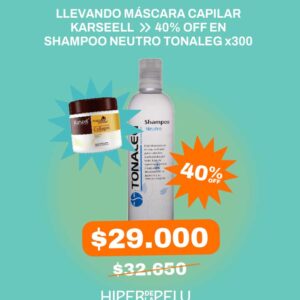 PROMO MASC. CAPILAR KARSEELL + SHAMPOO NEUTRO TONALEG