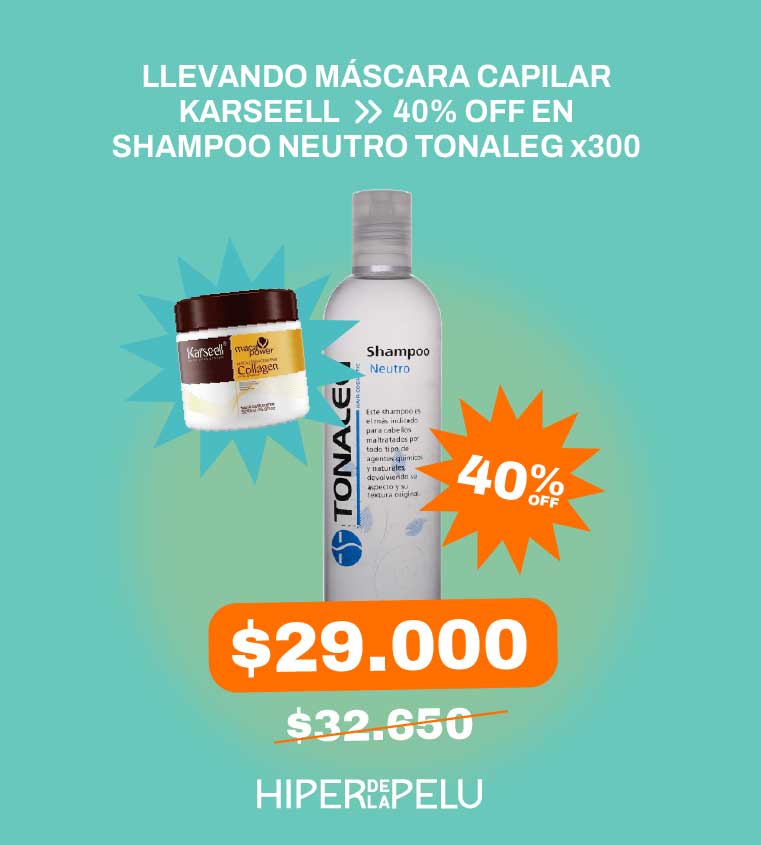 PROMO MASC. CAPILAR KARSEELL + SHAMPOO NEUTRO TONALEG