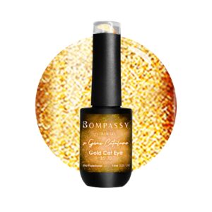 BOMPASSY ESMALTE SEMI GOLD CAT EYE B5170