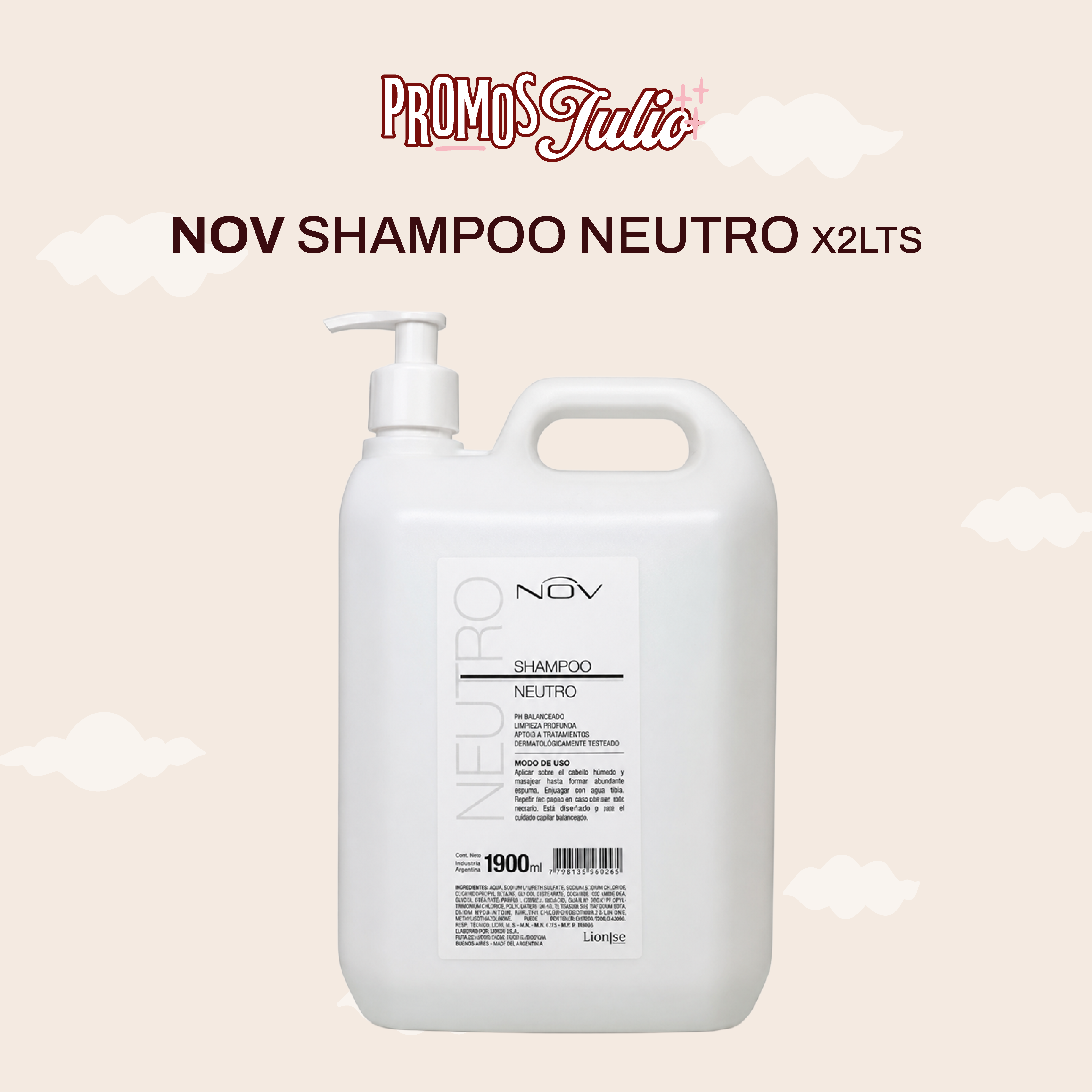 NOV SHAMPOO NEUTRO X 2L