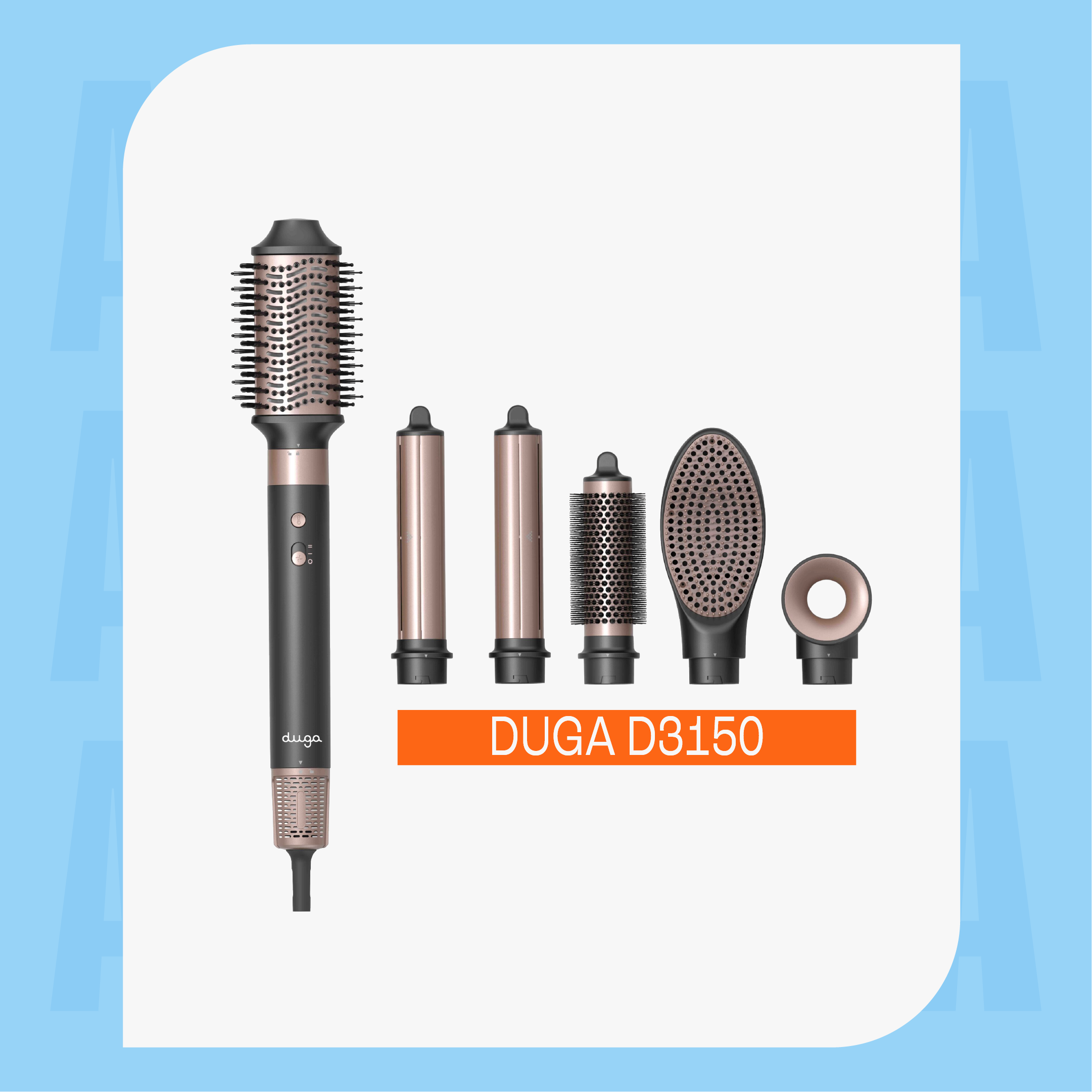 DUGA KIT DRYER BRUSH IONIC CON 6 CABEZALES
